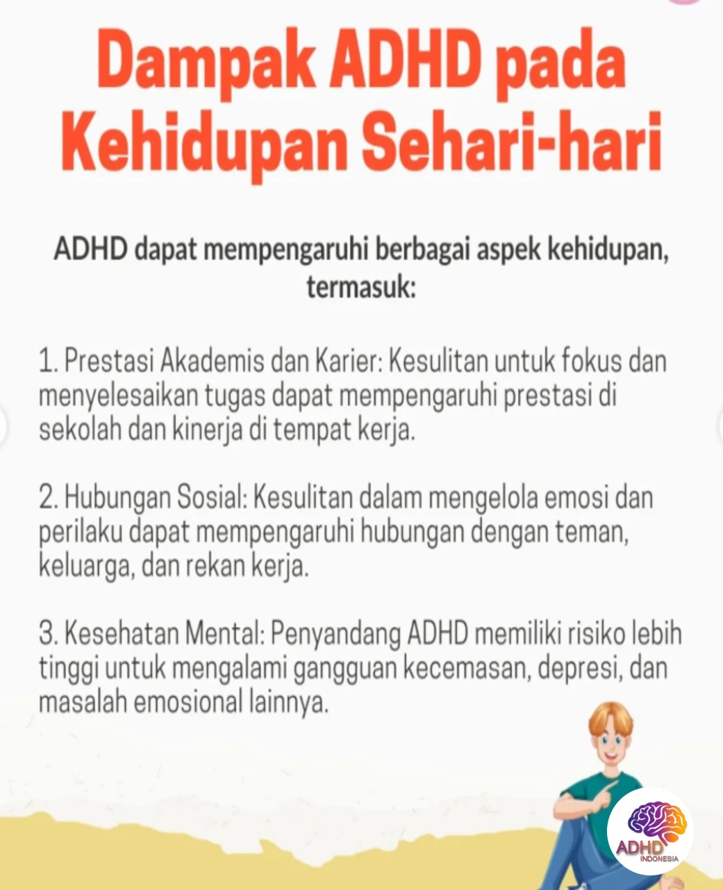 ADHD dan Hubungan Sosial Anak di Lingkungan Sekolah di Daerah Khusus Ibukota Jakarta